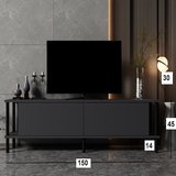 TV Sehpası Agora Antrasit 150 cm