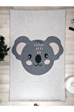 Koala Desenli Halı Yıkanabilir Kaymaz Taban Bebek Odası