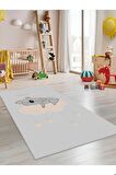 Koala Desenli Halı Yıkanabilir Kaymaz Taban Bebek Odası
