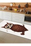 Makinede Yıkanabilir Kaymaz Taban Leke Tutmaz Dijital Baskı Mutfak Halısı