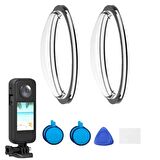 INSTA360 OneX3 Uyumlu Koruyucu Lens Kapak, INSTA360 Muhafaza Koruyucu Lens