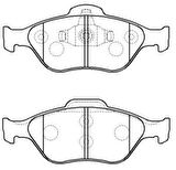 Ioto 10103-30204 Fren Balata Takımı Ön Sımlı Yarıs 1.0/ 1.3/ 1.4 D-4K Fransa Modelı 2006>