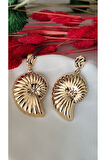 SALYANGOZ İKİ PARÇA METAL GOLD KÜPE