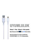 iPhone 8 Plus Şarj Kablosu  3.4A USB - Ligtning