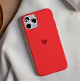 İphone 12 Mini Uyumlu Kalp Logolu Telefon Kılıfı