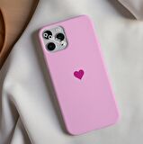 İphone 12 Mini Uyumlu Kalp Logolu Telefon Kılıfı