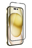 Onopo İphone 16 Pro Anti Static 9D Tam Ekran Cam Ekran Koruyucu