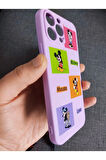 Iphone 12 Pro Max Uyumlu Kamera Korumalı Mickey Mouse Tasarım Telefon Boyun Askılı Set Kılıf