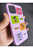 Iphone 13 Uyumlu Mickey Mouse Tasarım Içi Kadife Lansman Kılıf