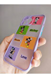 Iphone 13 Pro Uyumlu Mickey Mouse Tasarım Tuşları Renkli Telefon Boyun Askılı Set Kılıf