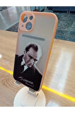 İPhone 13 İPhone 14 Uyumlu Mustafa Kemal Atatürk Tasarım Kapak Hux Kılıf