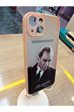 İPhone 13 İPhone 14 Uyumlu Mustafa Kemal Atatürk Tasarım Kapak Hux Kılıf