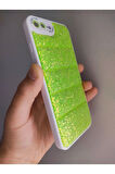 Iphone 7 Plus Iphone 8 Plus Uyumlu Simli Puffer Case Kamera Korumalı Puf Kılıf
