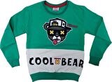 Erkek Çocuk Cool Bear Desenli Sweatshirt