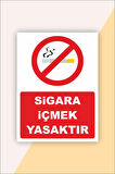 Iş Güvenliği Uyarı Levhası Sigara Içmek Yasaktır (33 X 42 CM)