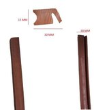 SİLİKONLU KAPAK LASTİĞİ 30*30*15MM  (KAHVERENGİ)