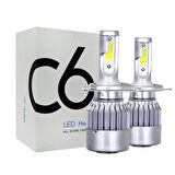 H4 LED Far Ampulü C6 2'li