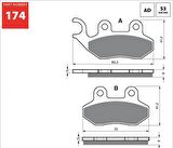 GOLD AD 174 FREN BALATA SİNTER METAL