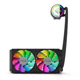 INCA ISS-02XN INTEL/AMD 2X120mm ARGB Led Fanlı AM5 Control Remote CPU Liquid Cooler