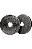 P 180 Tb Bacasız Ankastre Davlumbaz Aspiratör İçin 14cm 2'li 1 Takım Karbon Kömür Filtre