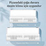 Evrensel Hava Yönlendirici Klima Kalkanı Toz Geçirmez Filtre Doğrudan Üflemeyi Önleyici