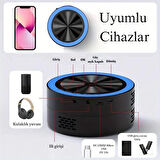 Akıllı Taşınabilir Mini LED Projektör 4K HD 1500 Lümen Video Oynatıcısı Ev Sineması Uzaktan Kumanda