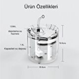 Akıllı Sesiz Kedi Köpek Sessiz Şeffaf Otomatik Pet Su Pınarı Çeşmesi Sebili