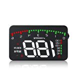 FİAT Uyumlu 3.5 Inç Motor devri Hız Sıcaklık akü Digital Gösterge ekranı HUD head EOBD