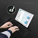 APPLE-ipad Uyumlu Tablet telefon Katlanabilir Taşınabilir Bluetooth Mini klavye kablosuz tuş takımı