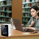 Çok Fonksiyonlu Hava Kalite Dedektörü Digital Ölçüm Cihazı Karbondioksit 5in 1 Termostad