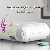 P62 Full HD Mini Projeksiyon Cihazı Ev Sinaması Wifi & Ios & Android Cep Tel Yansıtma Cihazı