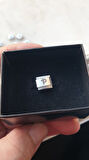 İTALYAN ÇELİK CHARM NOMİ ÇELİK CHARM P HARFİ İSİM TARİH BAŞ HARF YAZILIR 9 MM  FMACCESORİES