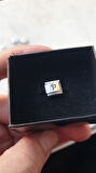 İTALYAN ÇELİK CHARM NOMİ ÇELİK CHARM P HARFİ İSİM TARİH BAŞ HARF YAZILIR 9 MM  FMACCESORİES