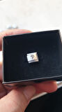 İTALYAN ÇELİK CHARM NOMİ ÇELİK CHARM P HARFİ İSİM TARİH BAŞ HARF YAZILIR 9 MM  FMACCESORİES