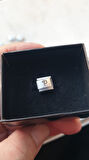 İTALYAN ÇELİK CHARM NOMİ ÇELİK CHARM P HARFİ İSİM TARİH BAŞ HARF YAZILIR 9 MM  FMACCESORİES