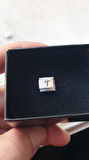 İTALYAN ÇELİK CHARM NOMİ ÇELİK CHARM T HARFİ İSİM TARİH BAŞ HARF YAZILIR 9 MM  FMACCESORİES