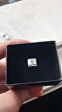 İTALYAN ÇELİK CHARM NOMİ ÇELİK CHARM V HARFİ İSİM TARİH BAŞ HARF YAZILIR 9 MM  FMACCESORİES