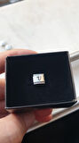 İTALYAN ÇELİK CHARM NOMİ ÇELİK CHARM V HARFİ İSİM TARİH BAŞ HARF YAZILIR 9 MM  FMACCESORİES