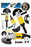 Büyük Boy 180mm Taşlama Makinesi Metal Kesme Spiral Jet Taşı 180mm Taş-SARI