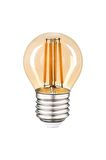 Erd-43 G45 6 Watt Sarı Işık(günışığı) Led Dekoratif Rustik Ampul-5 Adet(5 Li Paket)