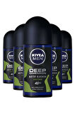 NIVEA Erkek Roll-on Deep Dimension Amazonia 50ml X5