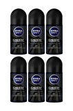 NIVEA Men Deep Dimension 48h Roll On 50 ml X 6 Adet