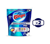 Bingo Akıllı Kapsul Pro Bulaşık Makinesi Deterjanı 2 x 50 Tablet