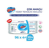 Bingo Pratik Yüzey Temizlik Havlusu Beyaz Sabun 4 x 96'lı