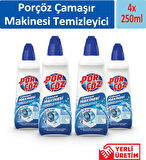 Porçöz Çamaşır Makinesi Temizleyici 4 x 250 ML