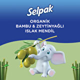 Selpak Organik Bambu Özlü&Organik Zeytinyağlı Islak Mendil 12'li