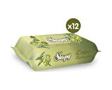 Sleepy Doğal Zeytinyağlı Ve Pamuklu Islak Bebek Havlusu 12X25