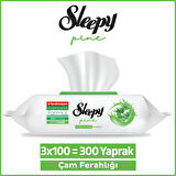 Sleepy Pine Yüzey Temizlik Havlusu&Mendili Çam Ferahlığı 3x100 (300 Yaprak)