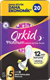 Orkid Platinum Gece Extra Plus Hijyenik Ped 2 x 20'li