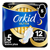 Orkid Ultra Hijyenik Ped Gece Extra Plus 5 Adet